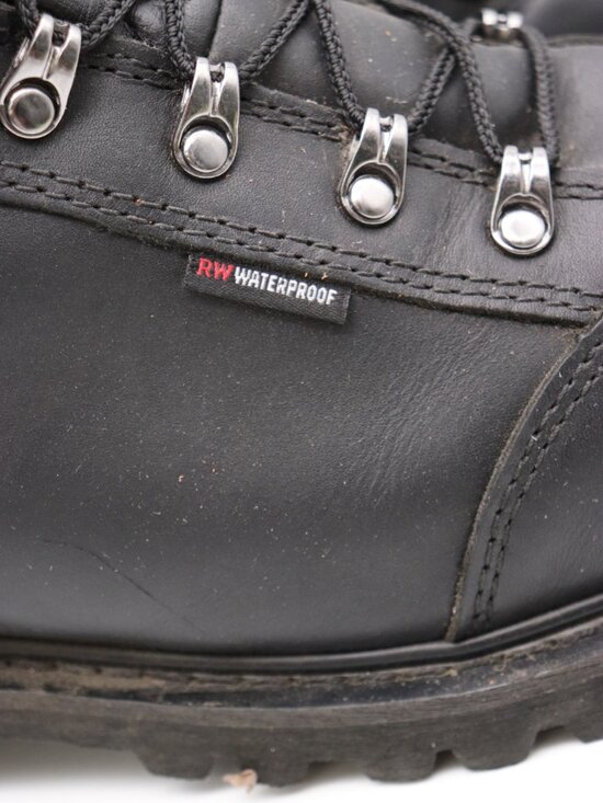 Red Wing 971 Truwelt Waterproof EH Men\'s 11 D Steel Toe Black Leather Work Boots main image 8